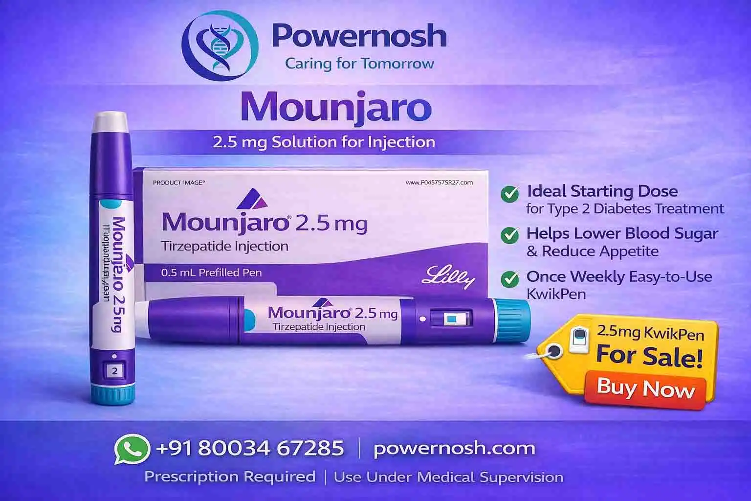 MOUNJARO 2.5MG SOLUTION FOR INJECTION